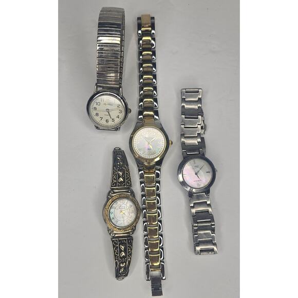 7 Analog Watches Silver Gold Y2k Steampunk Timepiece Gift As Is Project - Picture 4 of 9